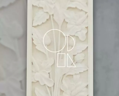 Relief Paras Motif Flora