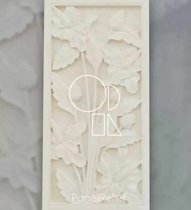 Relief Paras Motif Flora